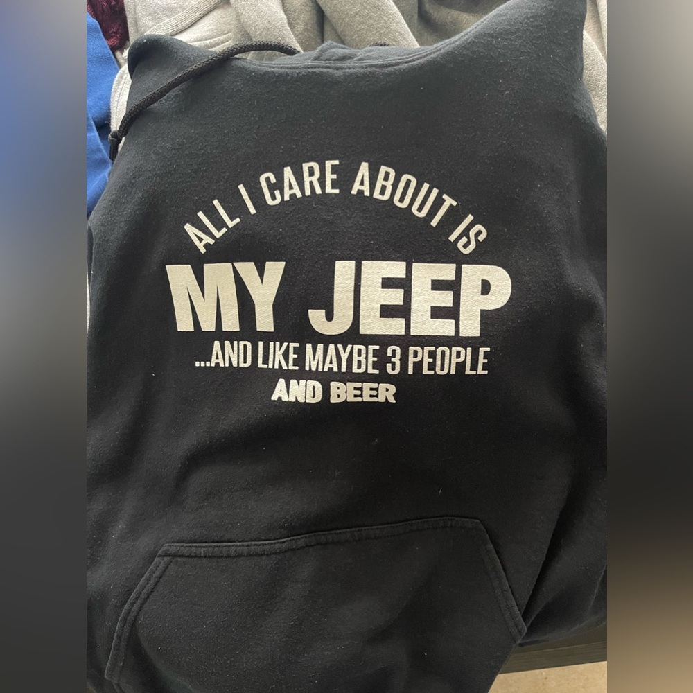Men's Black Hoodie - Picture 3 of 4